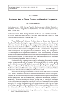 1 0 Southeast Asia in Global Context: a Historical