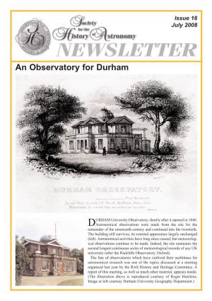 An Observatory for Durham