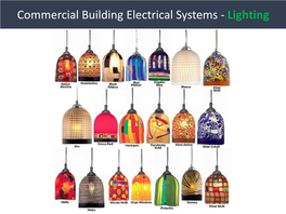 Commercial Building Electrical Systems - Lighting Commercial Building Electrical Systems - Lighting Commercial Building Electrical Systems - Lighting
