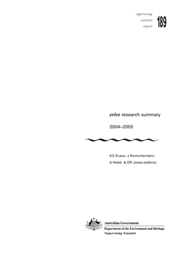 Eriss Research Summary 2004–2005