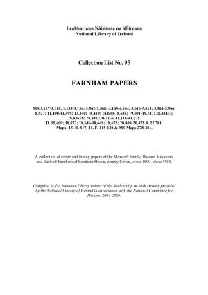 Farnham Papers