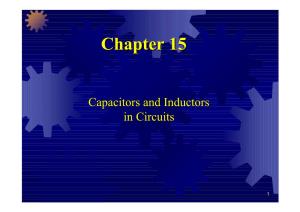 Pchapter 15 Capacitors and Inductors in Circuits