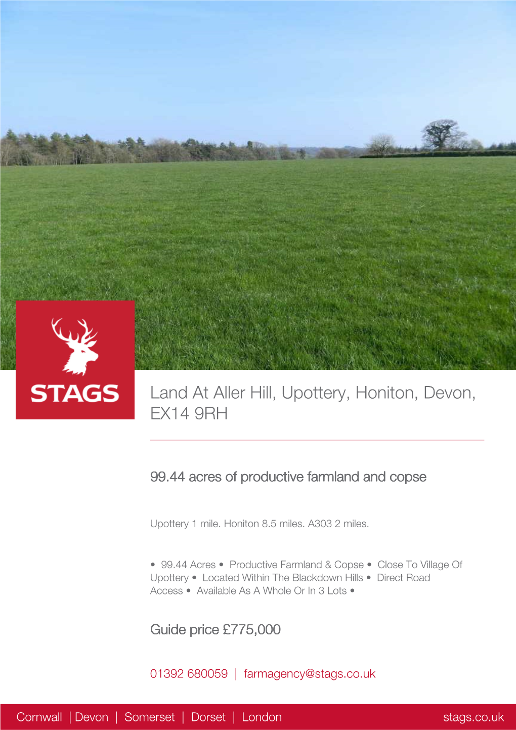 Land at Aller Hill, Upottery, Honiton, Devon, EX14 9RH