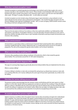 Mean? Prenatal Diagnosis Or Screening What Is Amniocentesis?