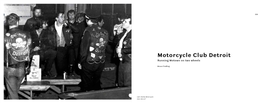 Motorcycle Club Detroit Running Motown on Two Wheels