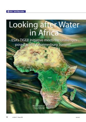 Looking After Water in Africa