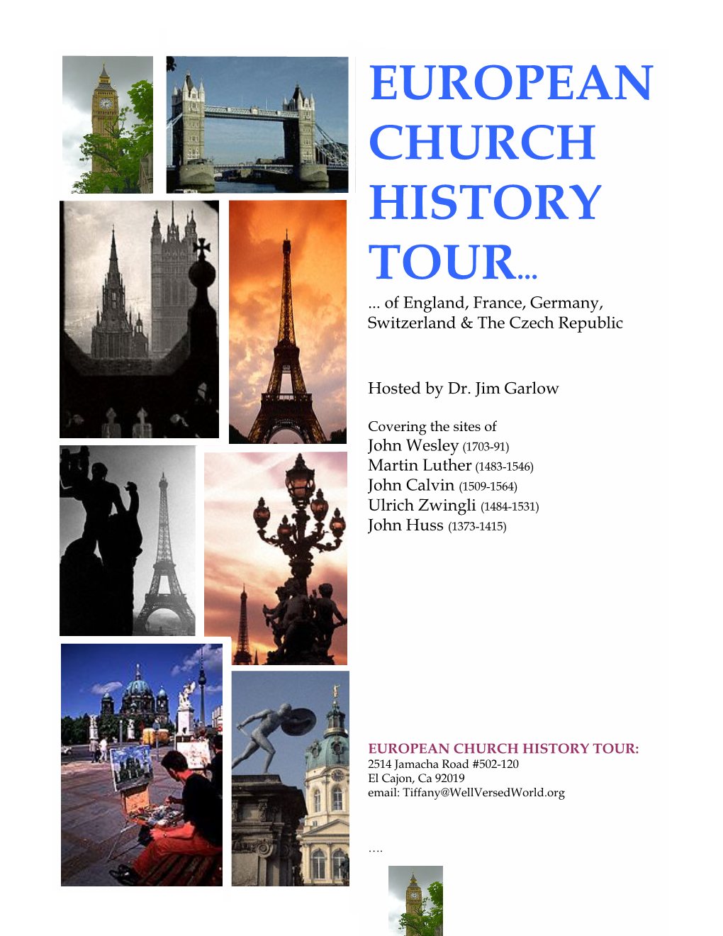 European Church History Tour