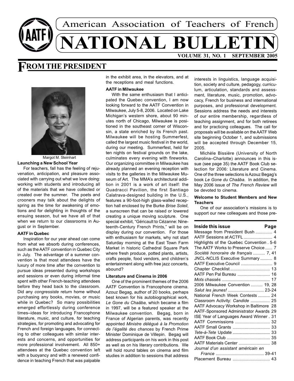 National Bulletin Volume 31, No