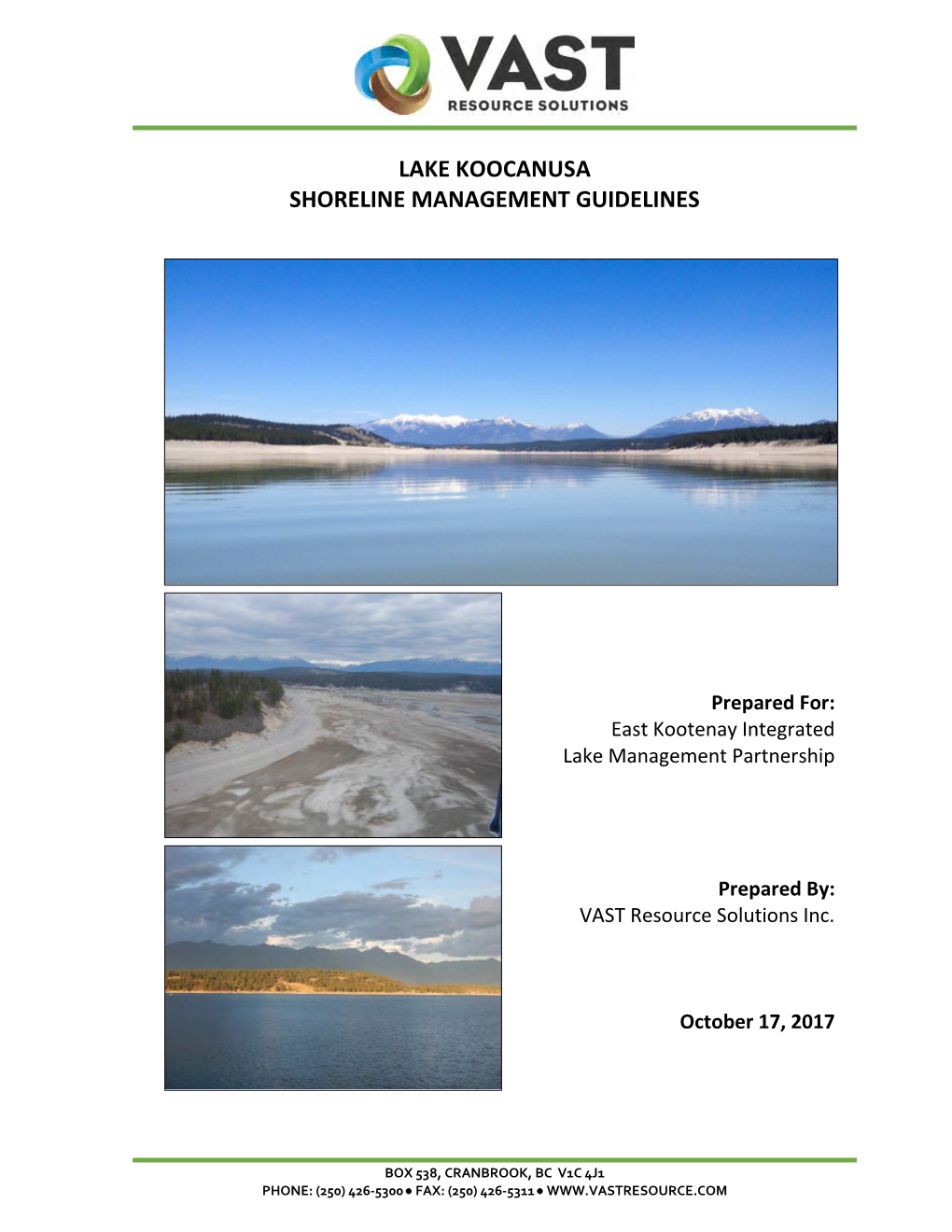 Lake Koocanusa Shoreline Management Guidelines