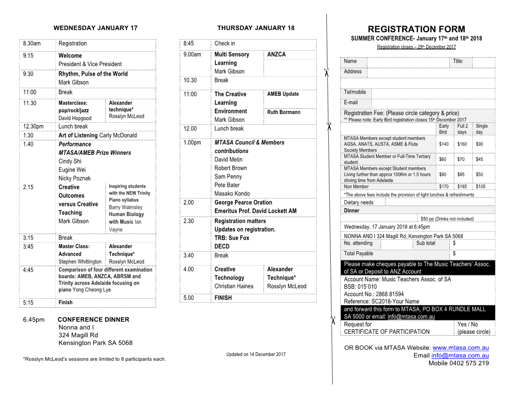 Registration Form