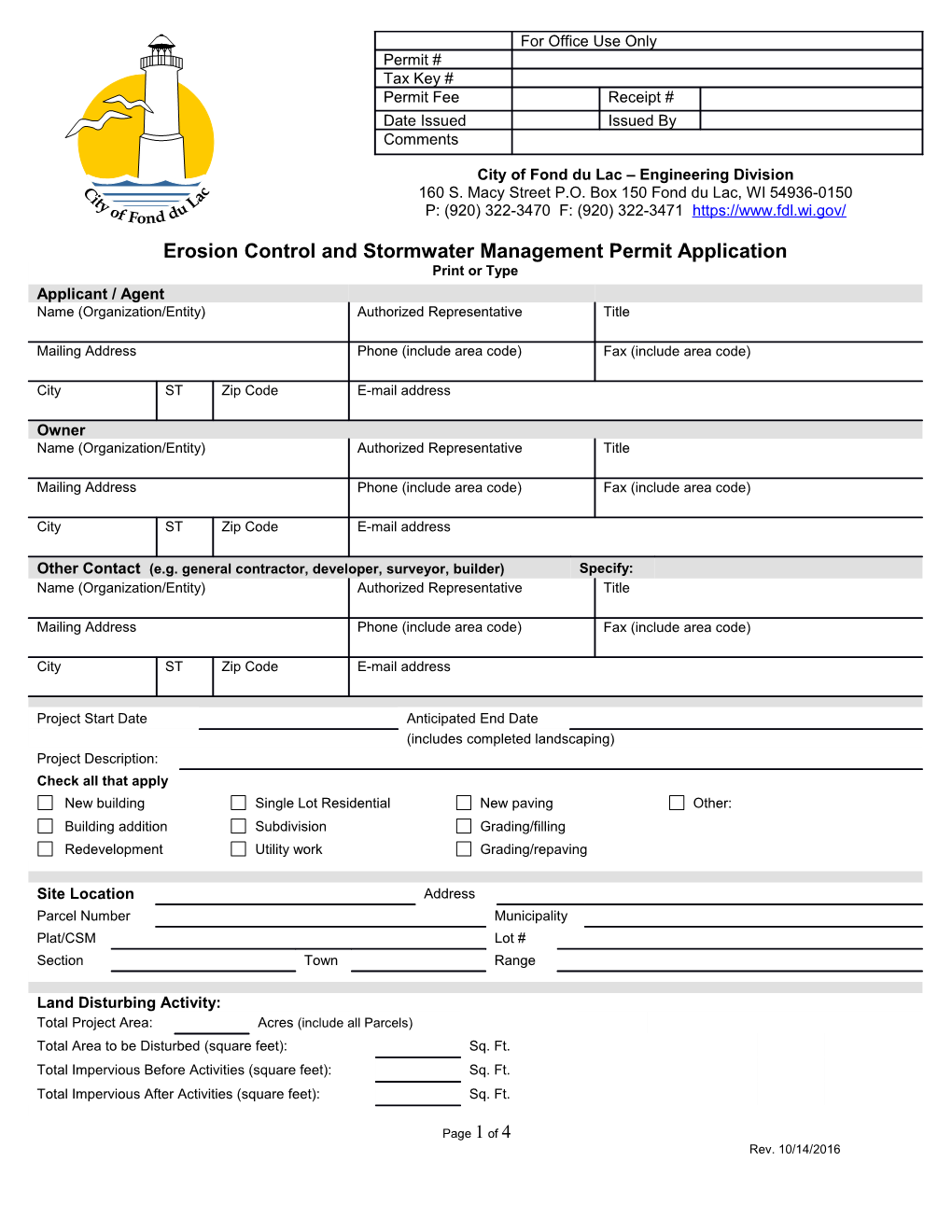 Permit Application Form