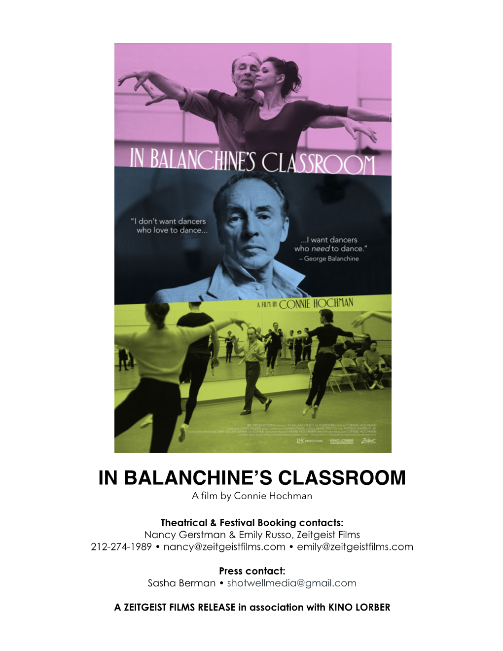 In Balanchine's Classroom