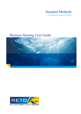 Standard Methods Biomass Heating User Guide