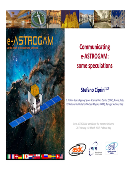 1 Communicating E-ASTROGAM