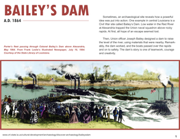 Bailey's Dam Ad 1864