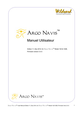 Argo Navis User Manual