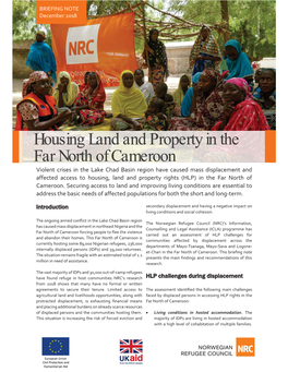 Housing Land and Property in the Far North of Cameroon