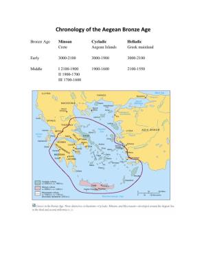 Chronology of the Aegean Bronze Age