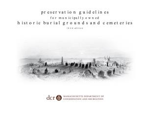 Preservation Guidelines Historic Burial Grounds and Cemeteries
