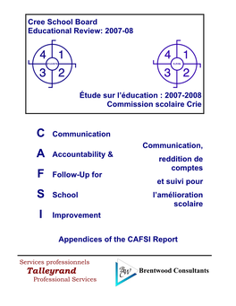 C Communication a Accountability & F Follow-Up for S School I Improvement