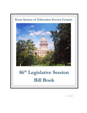 86Th Legislative Session Bill Book