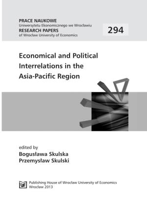 Economical and Political Interrelations in the Asia-Pacific Region