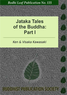 Jataka Tales of the Buddha: Part I