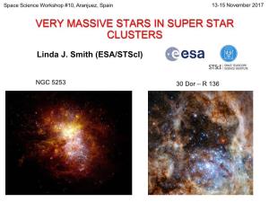 Very Massive Stars in Super Star Clusters