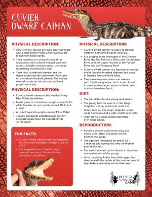 Cuvier Dwarf Caiman