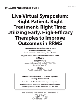 Live Virtual Symposium