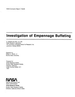 Investigation of Empennage Buffeting