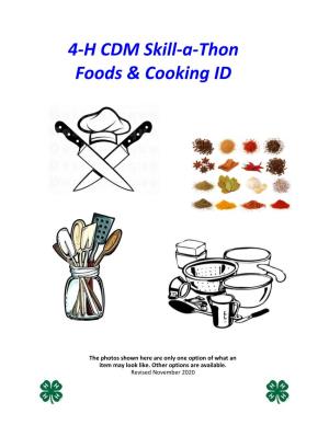 4-H CDM Skill-A-Thon Foods & Cooking ID