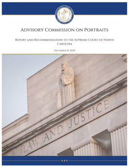 Advisory Commission on Portraits Report and Recommendations