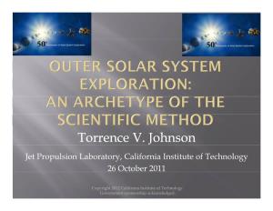 Torrence V. Johnson Jet Propulsion Laboratory, California Institute of Technology 26 October 2011