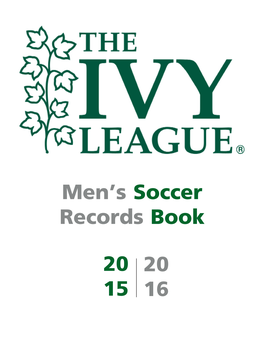 20 15 20 16 Men's Soccer Records Book