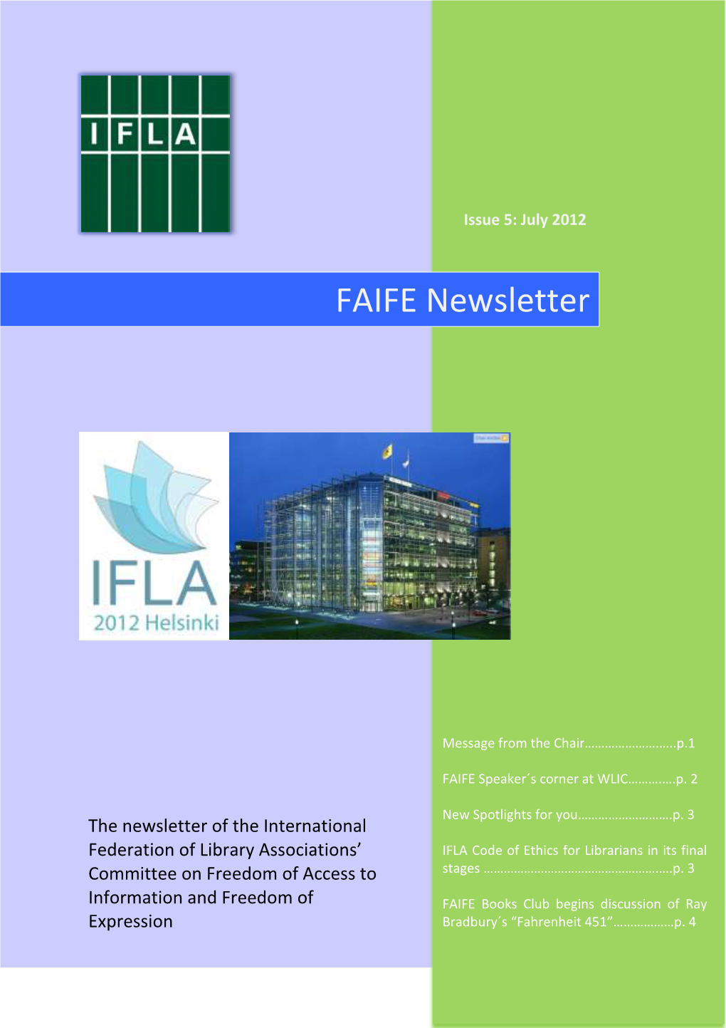 FAIFE Newsletter