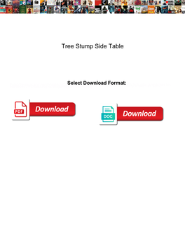 Tree Stump Side Table