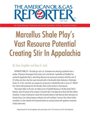 Marcellus Shale Play's Vast Resource