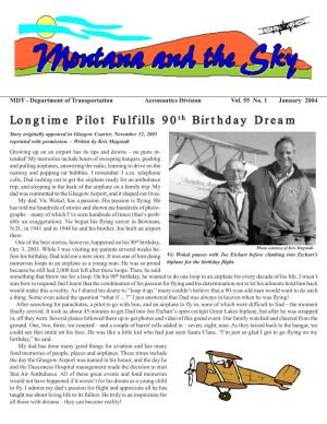 Longtime Pilot Fulfills 90 Th Birthda Birthday Dream