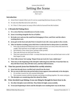 Detailed Outlines for Lessons from John 21 Series
