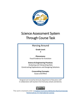 Science Assessment System Through Course Task