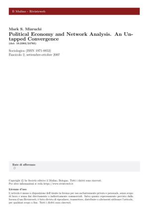 Political Economy and Network Analysis