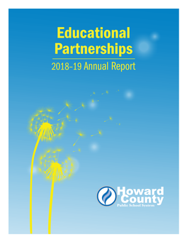 Educational Partnerships 2018-2019 Annual Report
