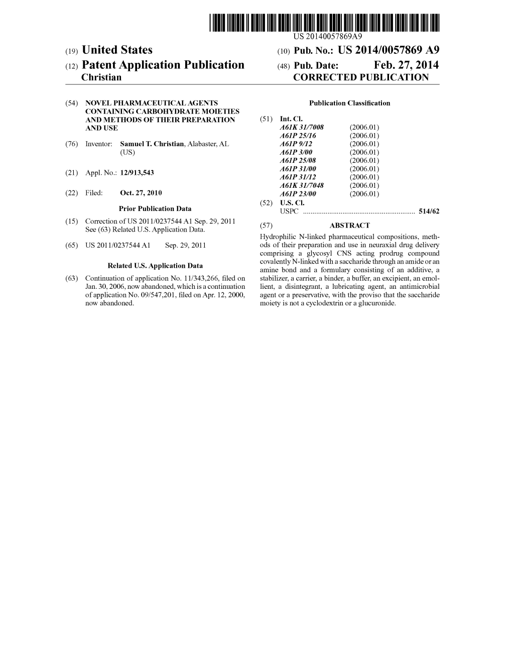 (12) Patent Application Publication (48) Pub