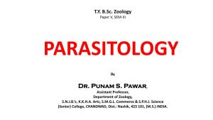 Dr. Punam S. Pawar, Assistant Professor, Department of Zoology, S.N.J.B.’S, K.K.H.A