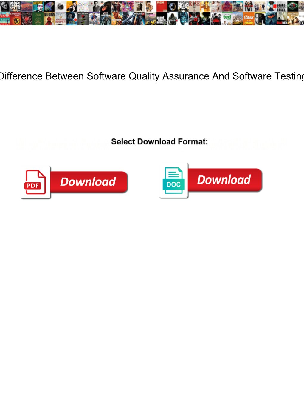 Difference Between Software Quality Assurance And Software Testing Docslib 