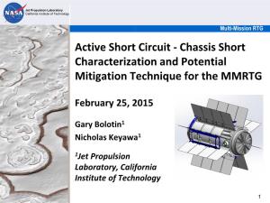 Active Short Circuit - Chassis Short Characterization and Potential Mitigation Technique for the MMRTG