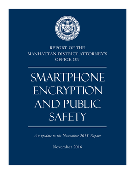 Smartphone Encryption and Public Safety