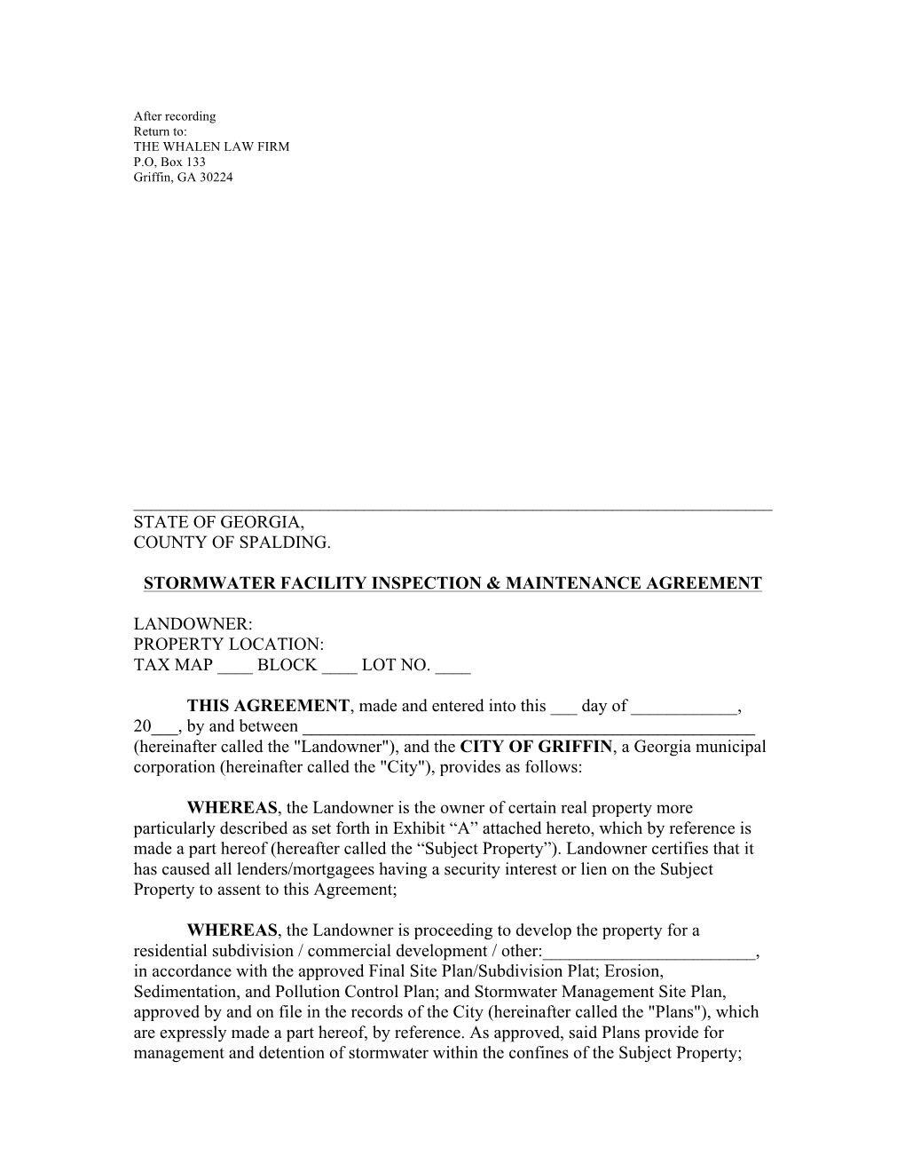 2015 Maintenance Agreement