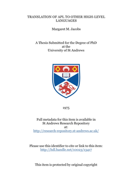 Margaret Jacobs Phd Thesis